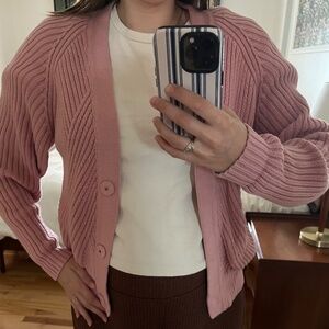 Pink cardigan